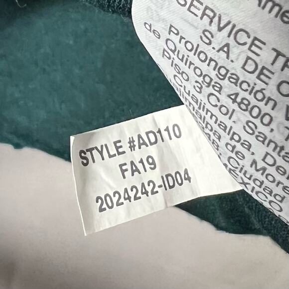 MADEWELL / Texture & Thread teal green Clipdot Ruffle top / XXS - Picture 6 of 7